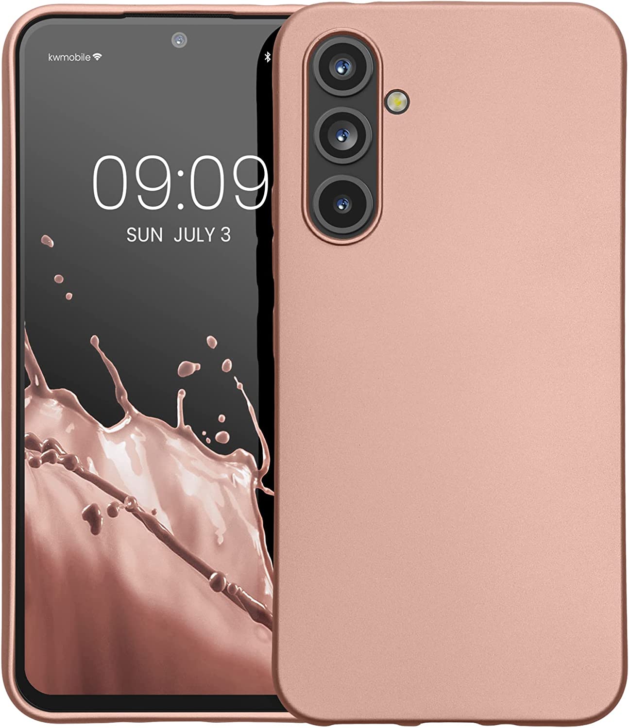 KW Samsung Galaxy A54 5G Θήκη Σιλικόνης TPU - Metallic Rose Gold - 60797.31