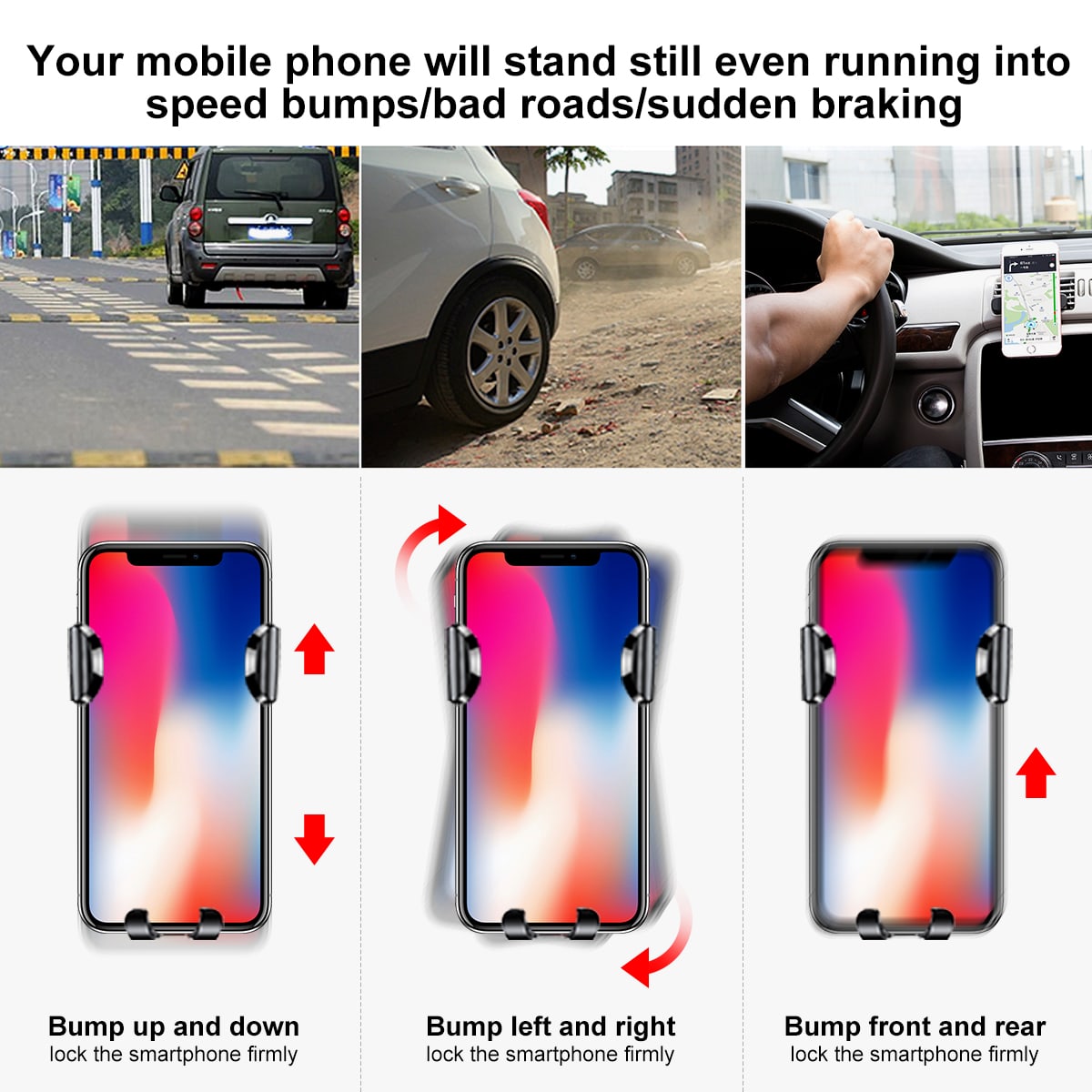 Baseus Osculum Gravity Car Mobile Holder - Universal Βάση Αυτοκινήτου - Black / Silver - SUYL - XP0S