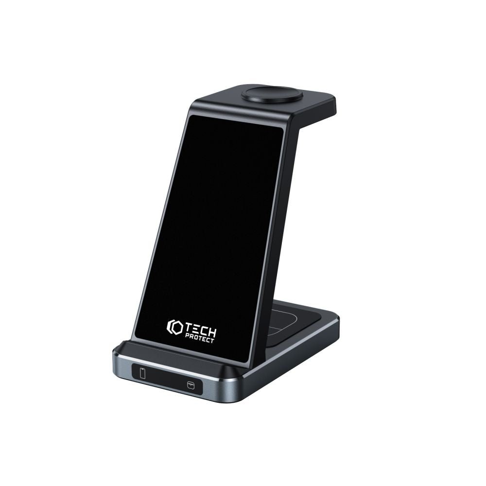 Tech - Protect QI15W - A26 3in1 Ασύρματος Φορτιστής για Smartphones, Apple Watch και Airpods / Samsung Galaxy Buds 15W - Black