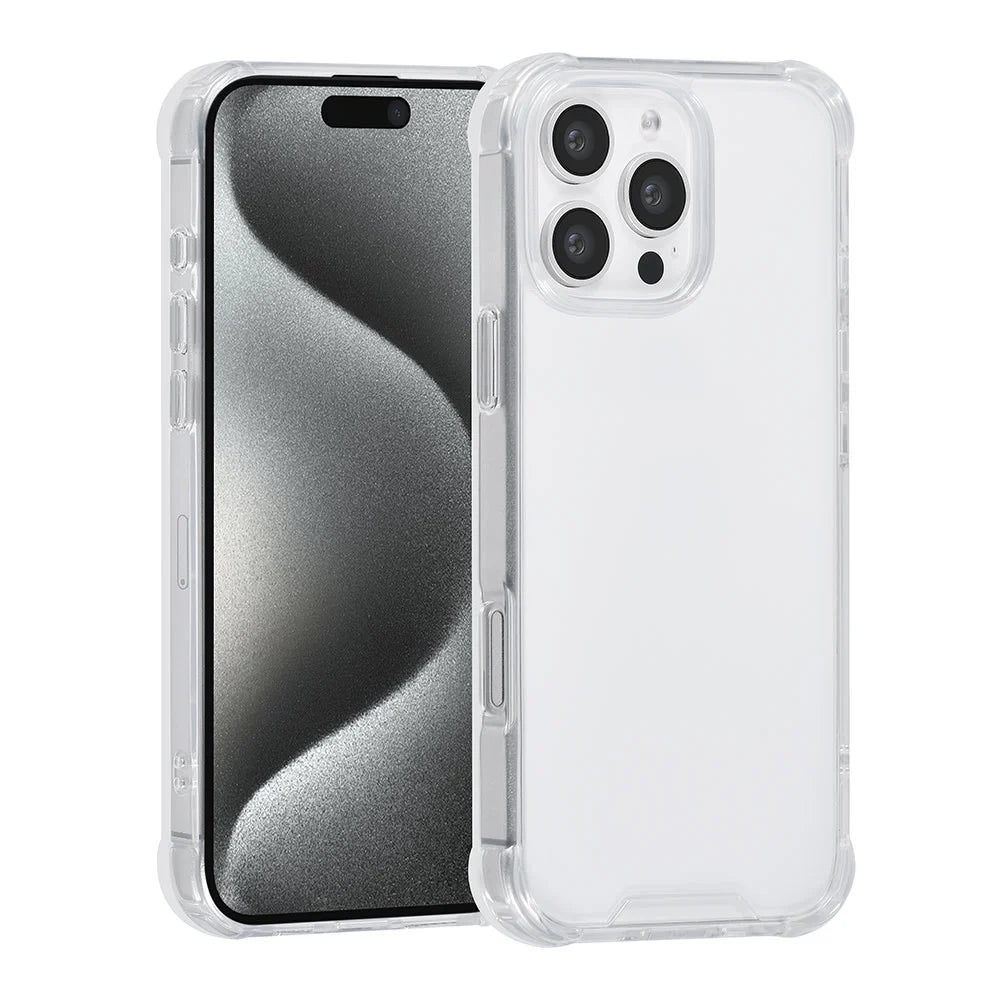 Tuniq iPhone 16 Pro Max Θήκη Σιλικόνης με Ενισχυμένες Γωνίες - Διάφανη