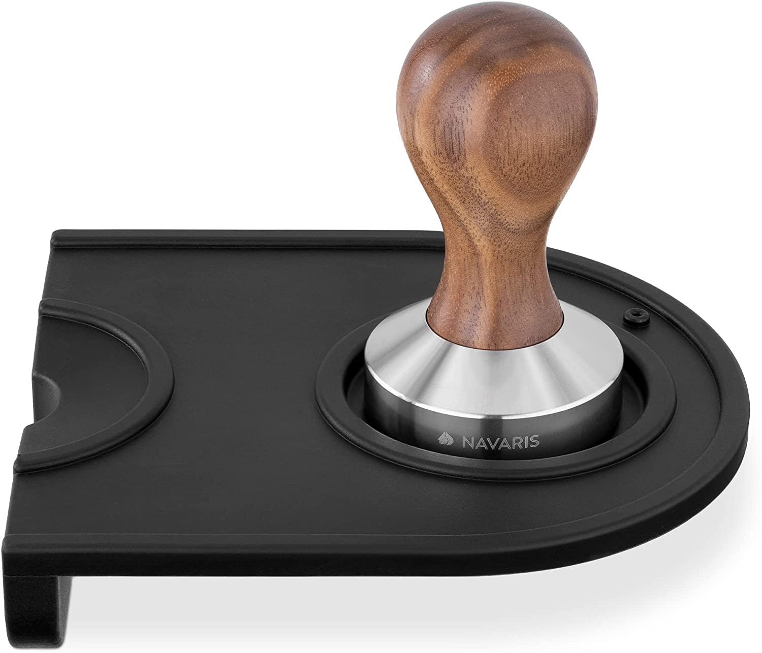 Navaris Πατητήρι Εσπρέσο με Βάση Σιλικόνης - 51mm - Black - 53238.01.03