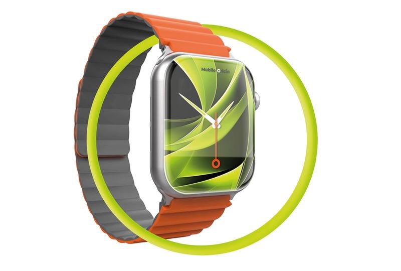 Mobile Origin Λουράκι Apple Watch 4/5/6/7/8/9/10/11 - SE (1/2/3) - Ultra (1/2/3) - 42/44/45/49mm Strap II Σιλικόνης - Orange / Grey