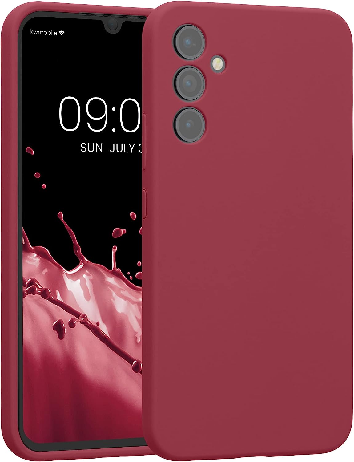 KW Samsung Galaxy A34 5G Θήκη Σιλικόνης Rubber TPU - Rhubarb Red - 60807.209