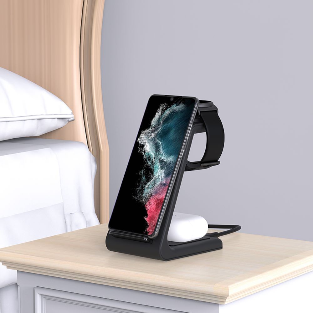 Tech - Protect QI15W - A36 3in1 Ασύρματος Φορτιστής για Android - Black