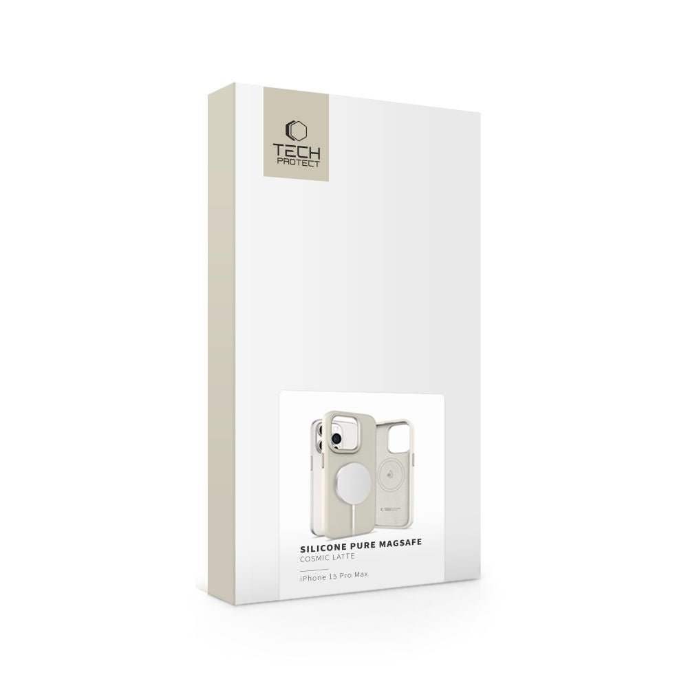 Tech - Protect iPhone 15 Pro Max Silicone Pure Θήκη Σιλικόνης TPU με MagSafe - Cosmic Latte