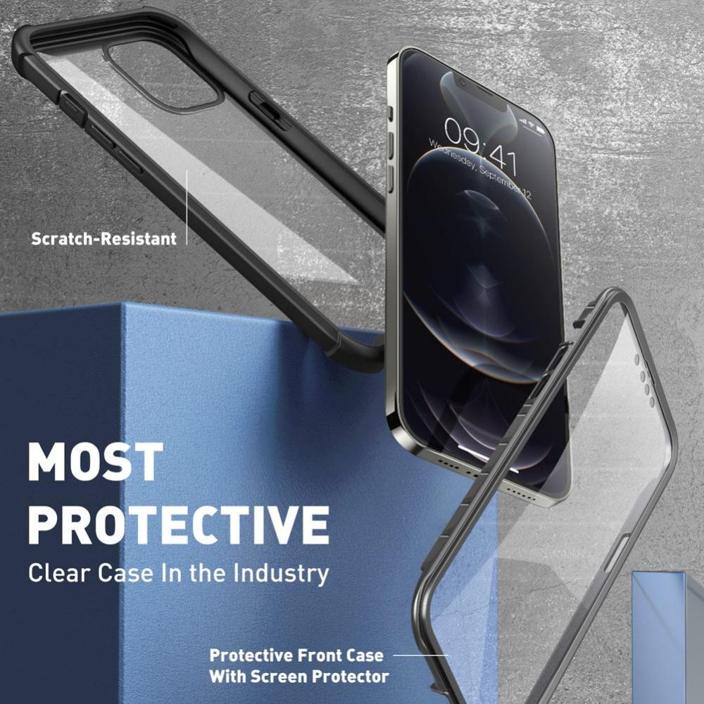 i - Blason iPhone 13 Pro Ares Σκληρή Θήκη με Πλαίσιο Σιλικόνης και Προστασία Οθόνης - Black