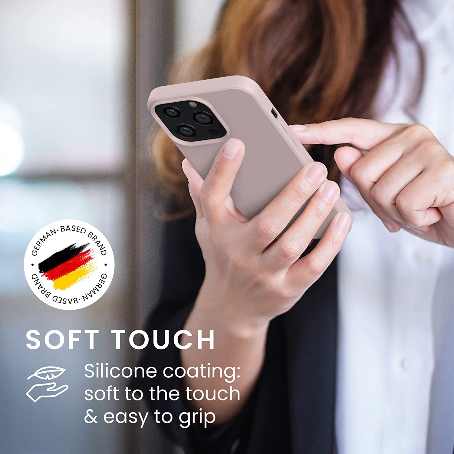 KW iPhone 13 Pro Θήκη Σιλικόνης Rubberized TPU - Coconut Swirl - 55962.225