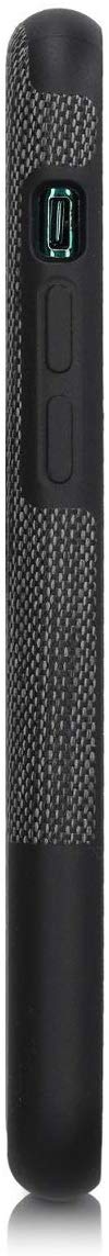 KW iPhone 11 Pro Θήκη Σιλικόνης TPU Design Two - Tone Tweed Fabric - Anthracite / Black - 51156.01