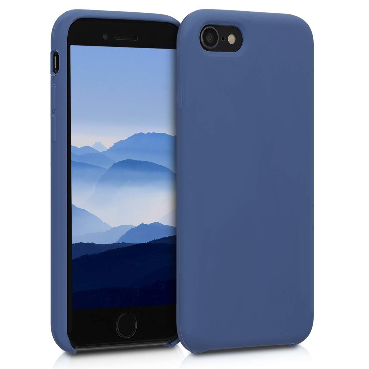 KW iPhone SE 2022 / SE 2020 / 7 / 8 Θήκη Σιλικόνης Rubber TPU - Cornflower Blue - 40225.145