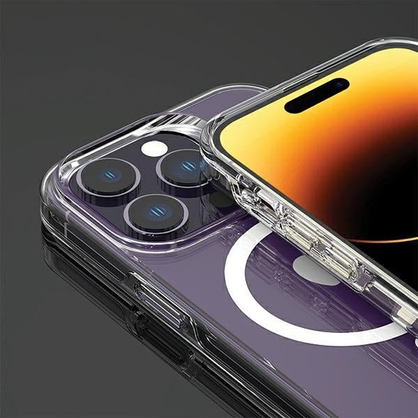 Araree iPhone 13 / 14 / 15 Duple M Σκληρή Θήκη με Πλαίσιο Σιλικόνης και MagSafe - Διάφανη