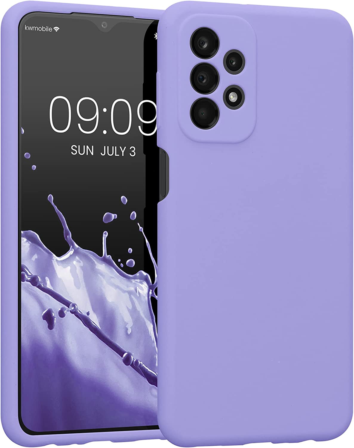 KW Samsung Galaxy A23 5G Θήκη Σιλικόνης Rubberized TPU - Lavender - 57829.108