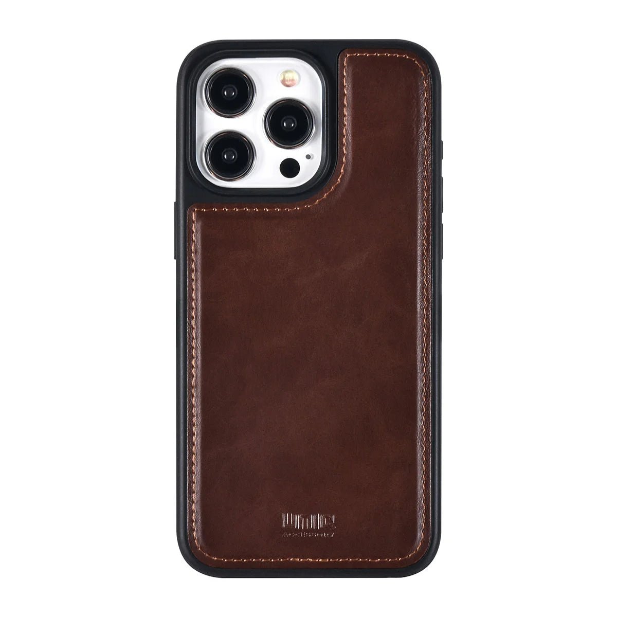 Tuniq iPhone 15 Pro Max - 2 σε 1 - Θήκη Πορτοφόλι από Δερματίνη με Αποσπώμενη Θήκη - Καφέ