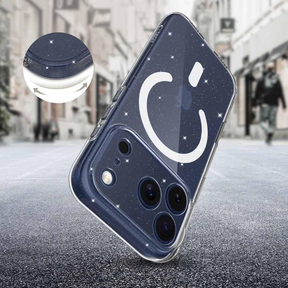 Tech - Protect iPhone 17 Pro Flexair Θήκη Σιλικόνης TPU με MagSafe - Glitter