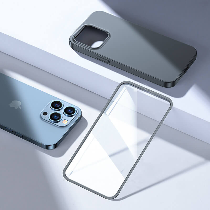 Joyroom iPhone 13 Pro Full Case με Προστασία Οθόνης - Grey - JR - BP935