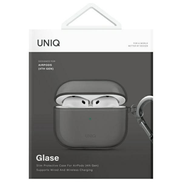 Uniq AirPods 4 Θήκη Σιλικόνης - Glase - Smoke