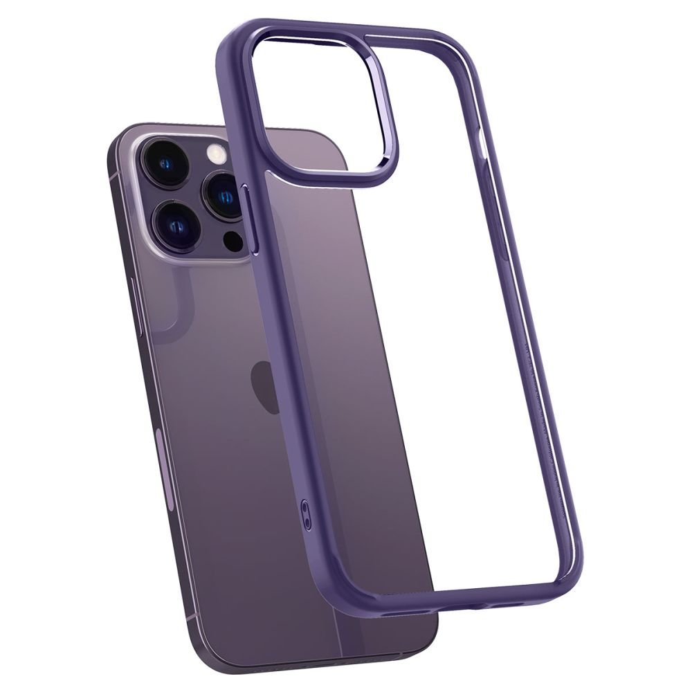 Spigen iPhone 14 Pro Max Ultra Hybrid Σκληρή Θήκη με Πλαίσιο Σιλικόνης - Deep Purple