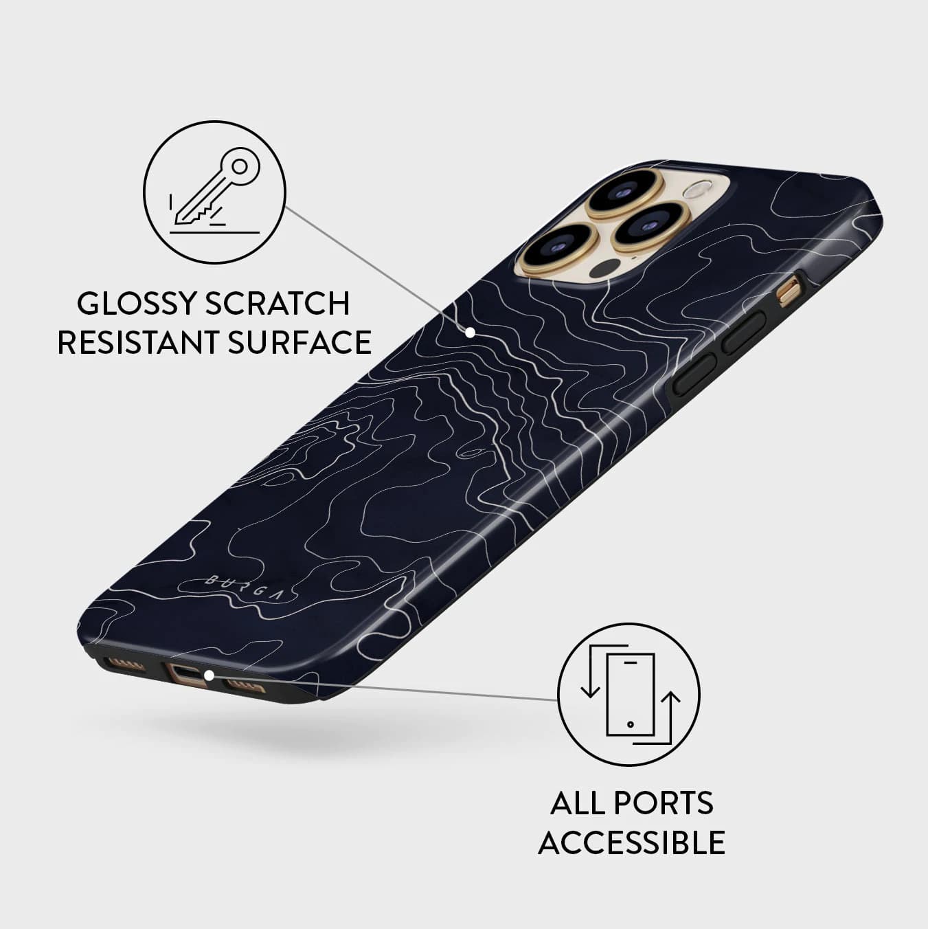 Burga iPhone 13 Pro Max Fashion Tough Σκληρή Θήκη - Drifting Shores