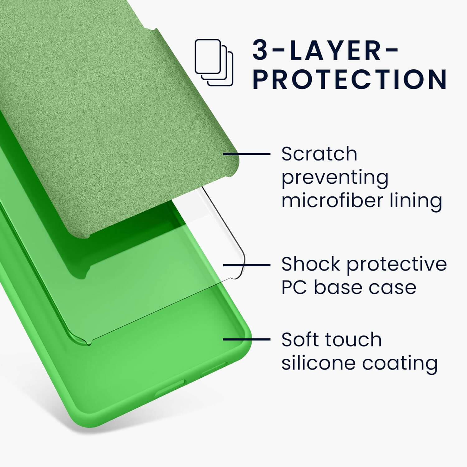 KW Samsung Galaxy A16 4G / A16 5G Θήκη Σιλικόνης Rubberized TPU - Lime Green