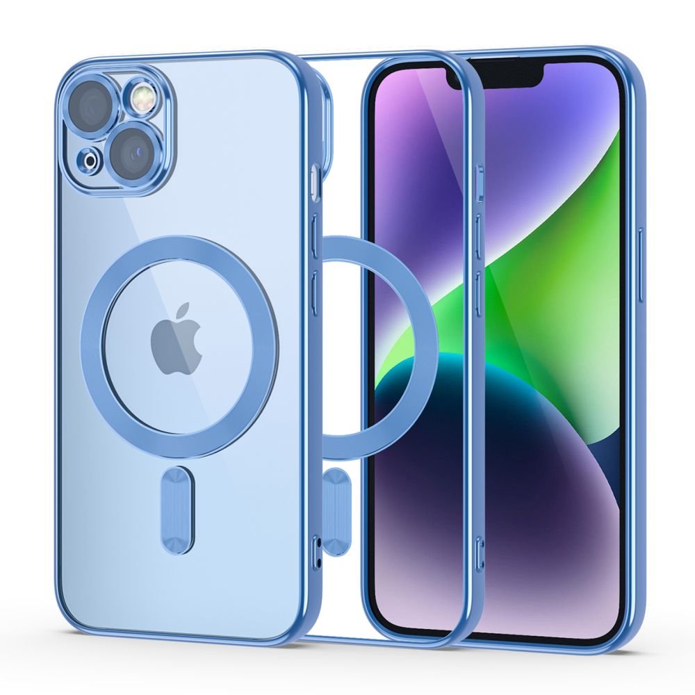 Tech - Protect iPhone 14 Magshine Θήκη Σιλικόνης TPU με Magsafe - Διάφανη / Sky Blue