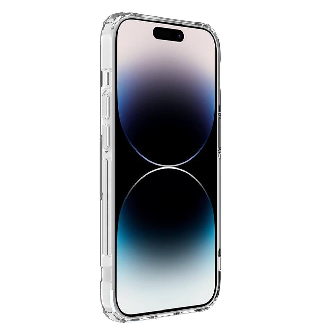 Nillkin iPhone 15 Pro Nature Pro Magnetic - Σκληρή Θήκη με Πλαίσιο Σιλικόνης και MagSafe - Διάφανη / White