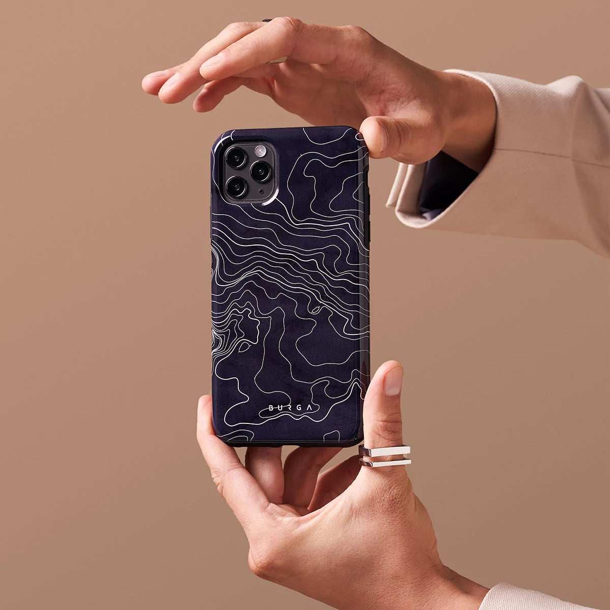 Burga iPhone 14 Pro Fashion Tough Σκληρή Θήκη - Drifting Shores