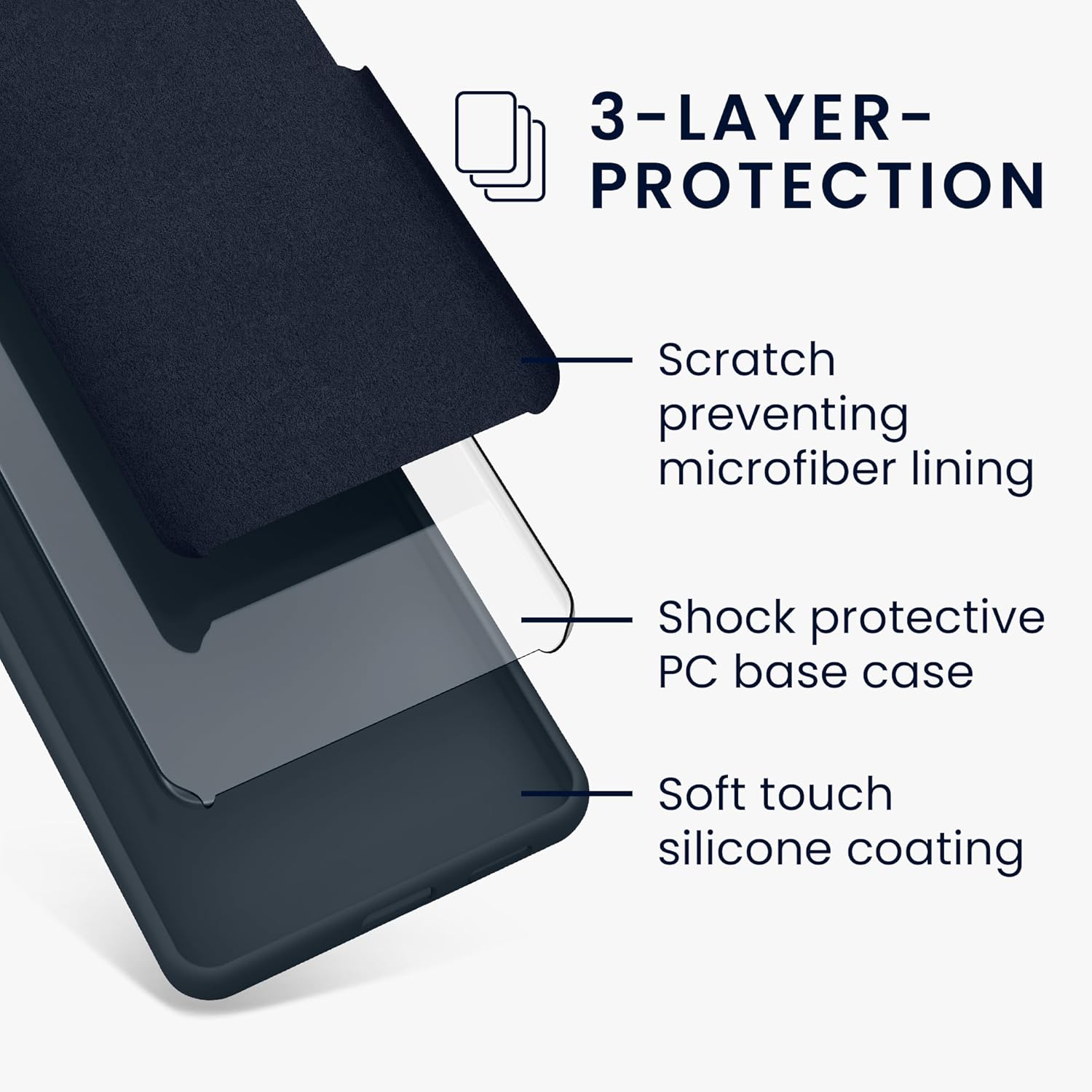 KW Samsung Galaxy S24 FE Θήκη Σιλικόνης Rubberized TPU - Dark Slate