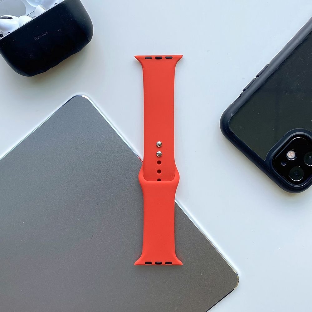 Tech - Protect Λουράκι Apple Watch 2 / 3 / 4 / 5 / 6 / 7 / 8 / 9 / SE - 38 / 40 / 41 mm IconBand Λαστιχένιο - Red
