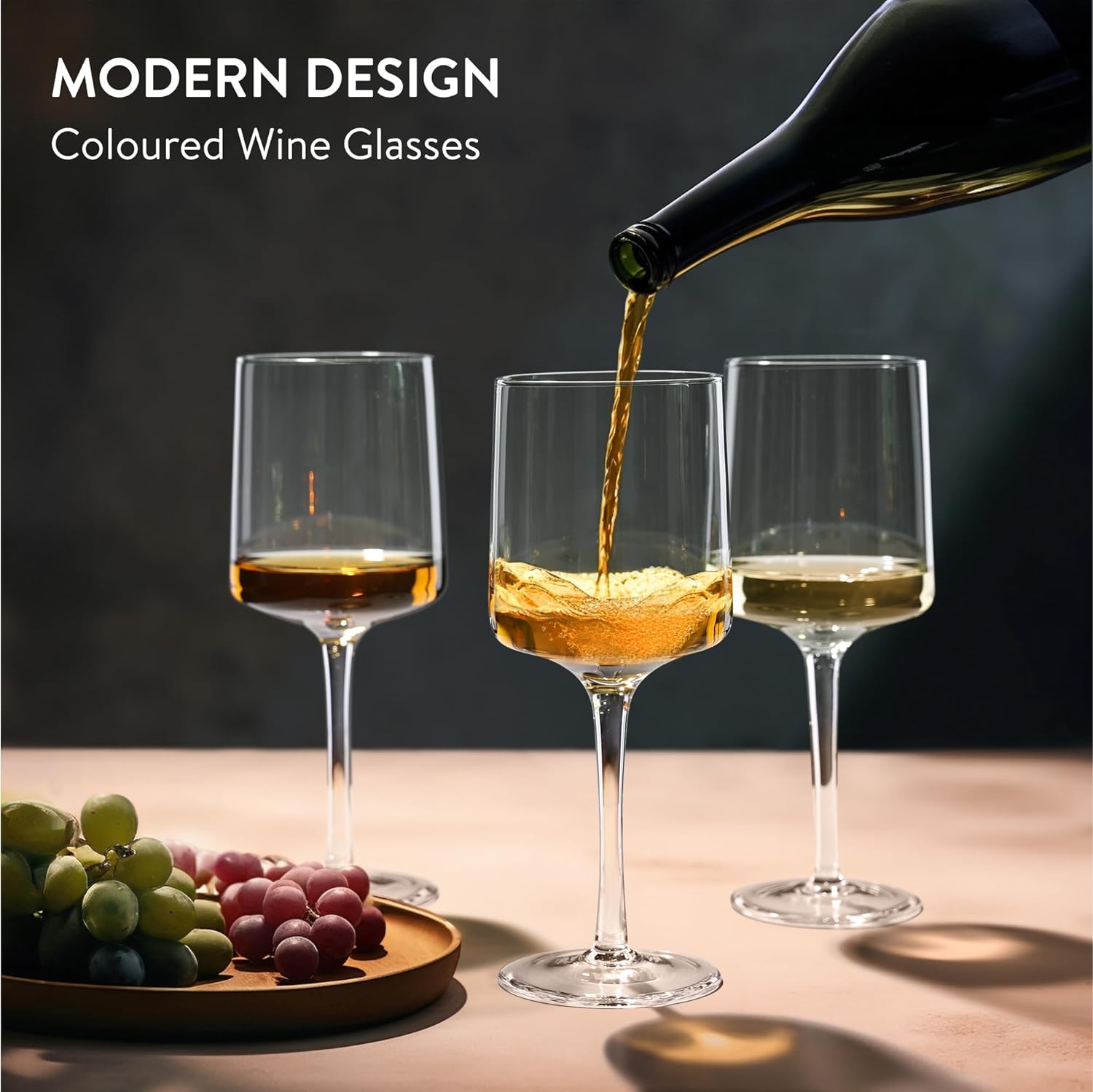 Navaris Σετ με 4 Ποτήρια Κρασιού - Διάφανα - 56212.03