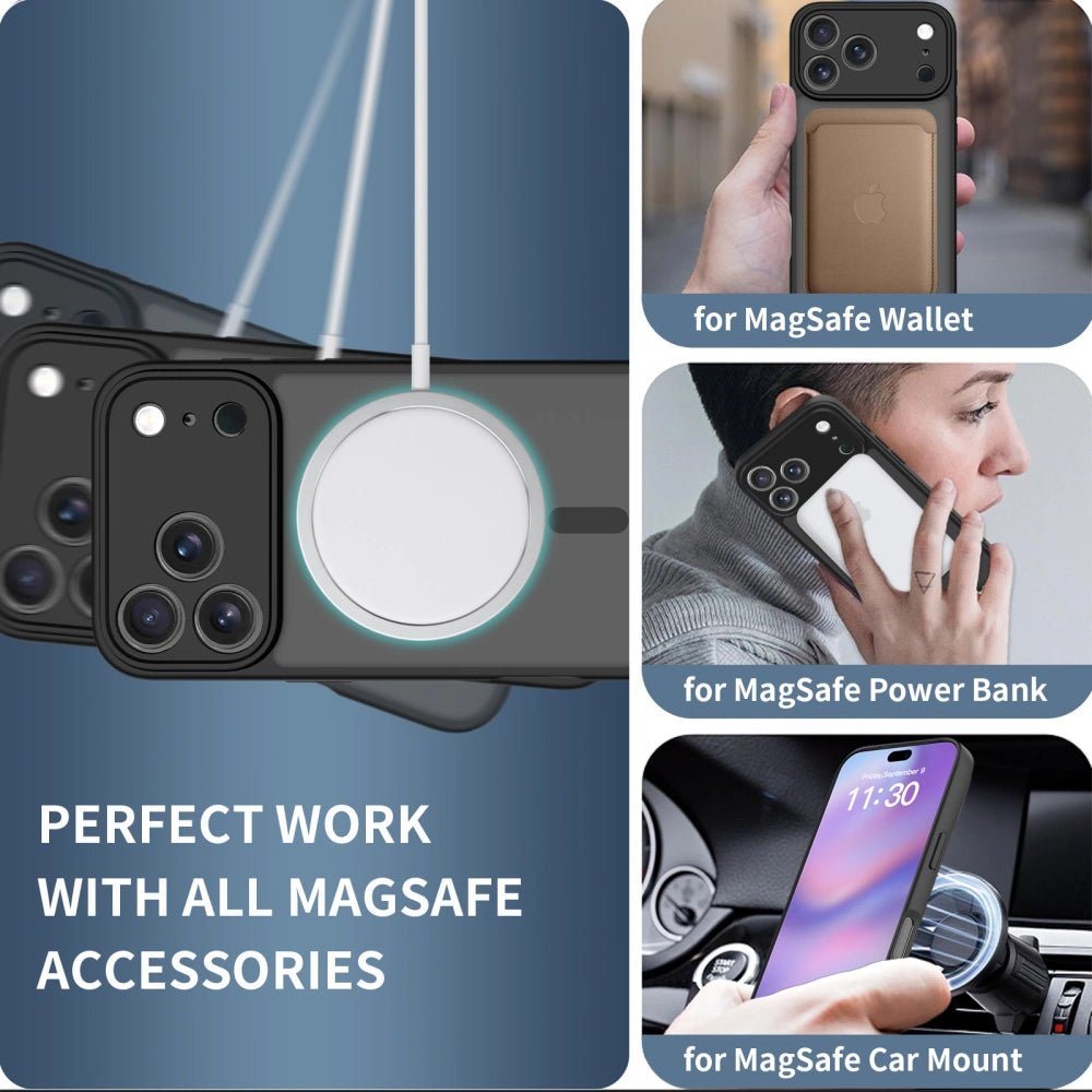 Tech - Protect iPhone 17 Pro Max BasicMag - Σκληρή Θήκη με Πλαίσιο Σιλικόνης και MagSafe - Matte Black