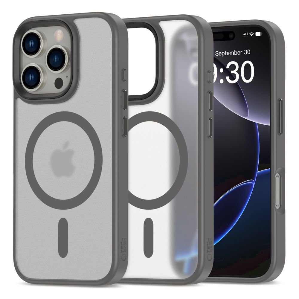 Tech - Protect iPhone 16 Pro MagMat Σκληρή Θήκη με Πλαίσιο Σιλικόνης και MagSafe - Titanium