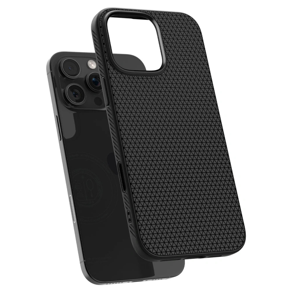 Spigen iPhone 16 Pro - Liquid Air T Mag - Θήκη Σιλικόνης με Magsafe - Matte Black