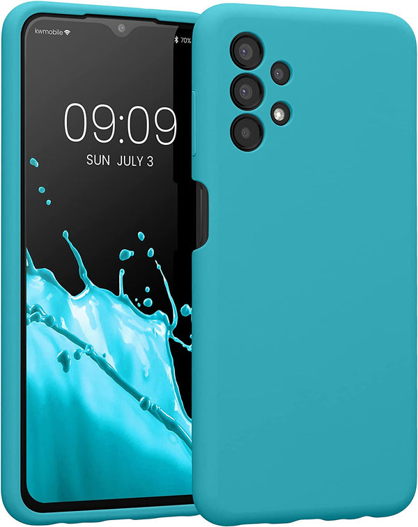 KW Samsung Galaxy A13 4G Θήκη Σιλικόνης Rubberized TPU - Cool Glacier - 57832.205