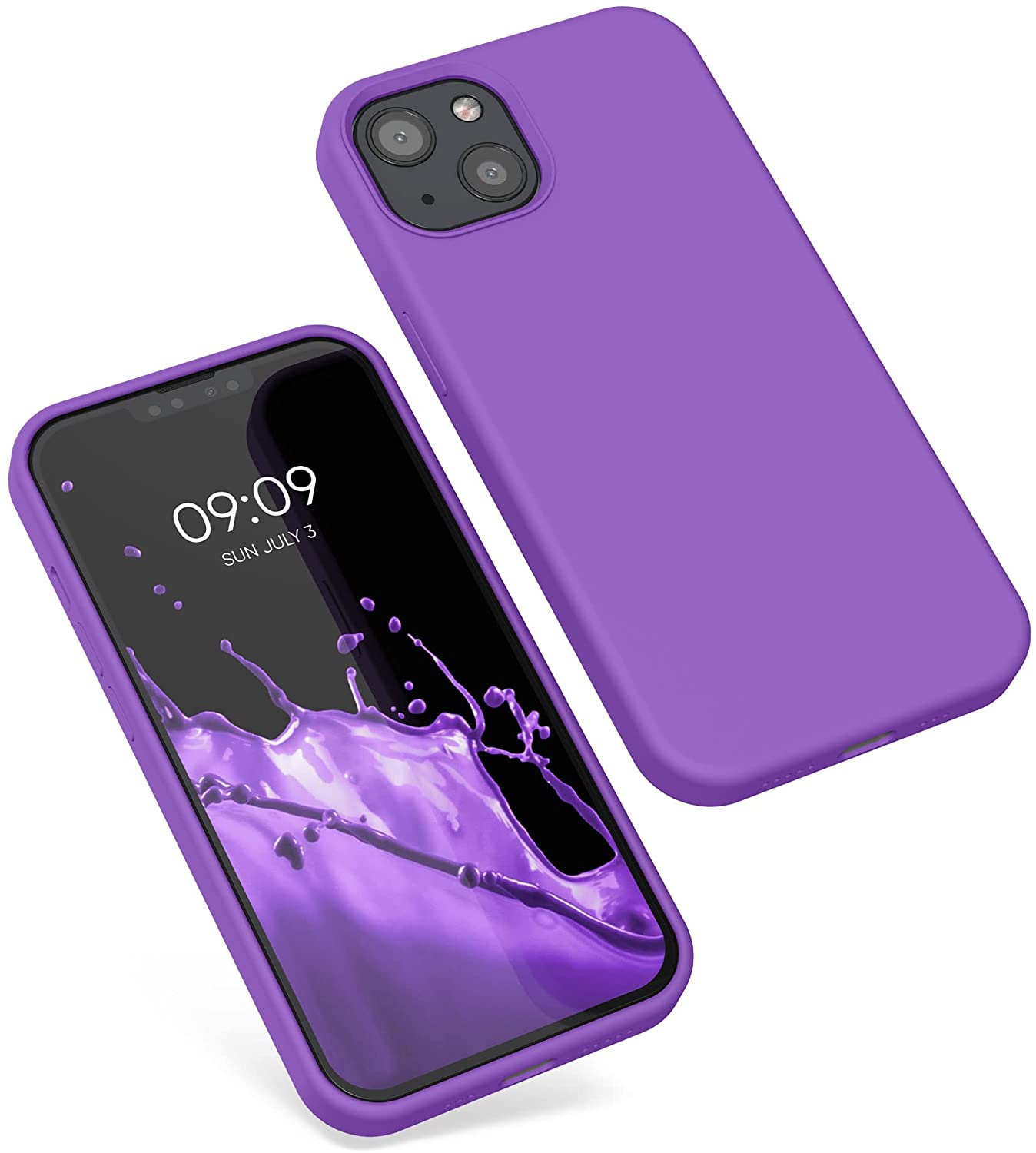 KW iPhone 13 Θήκη Σιλικόνης Rubberized TPU - Orchid Purple - 55878.221