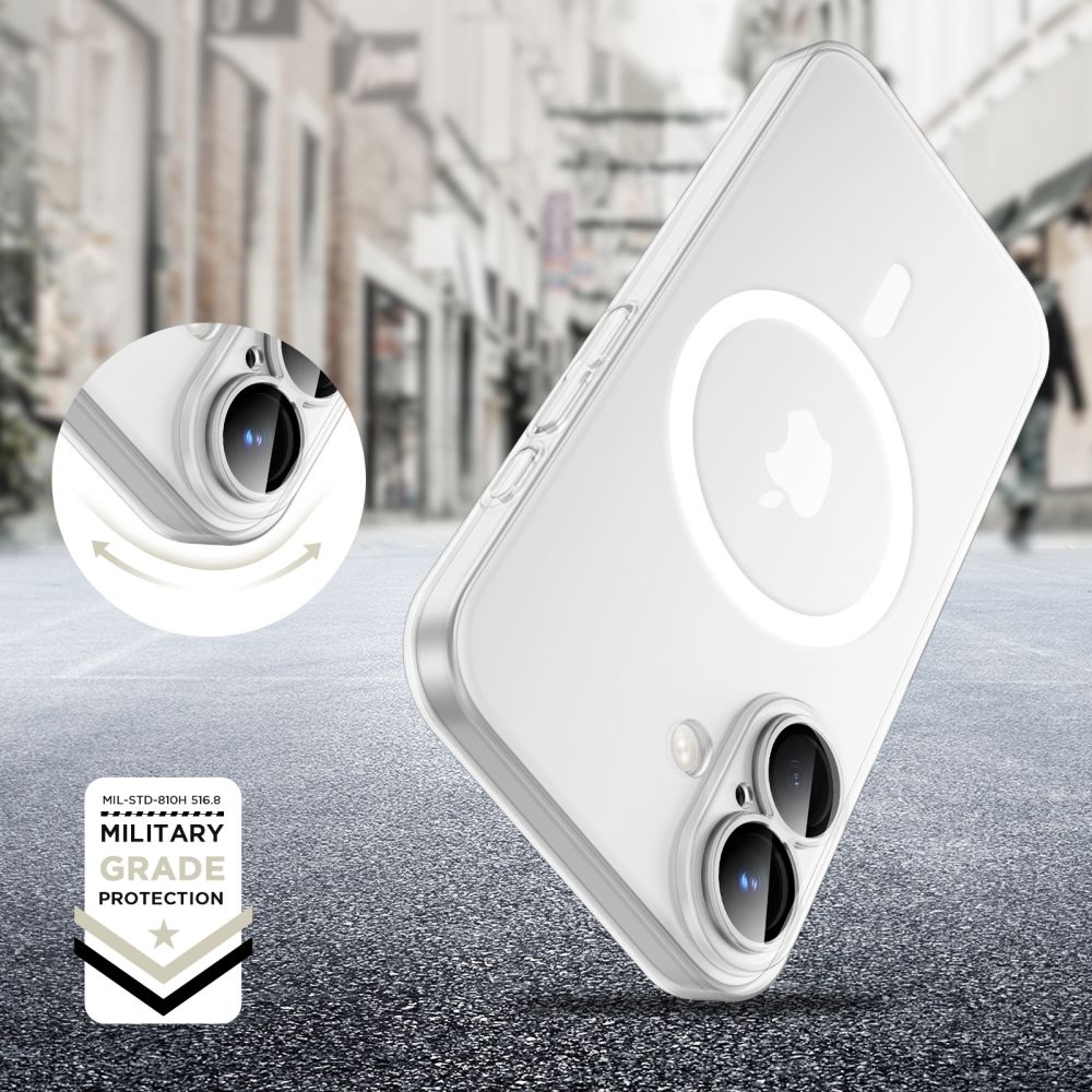 Tech - Protect iPhone 16 MagSlim - Σκληρή Θήκη με MagSafe - Matte / White