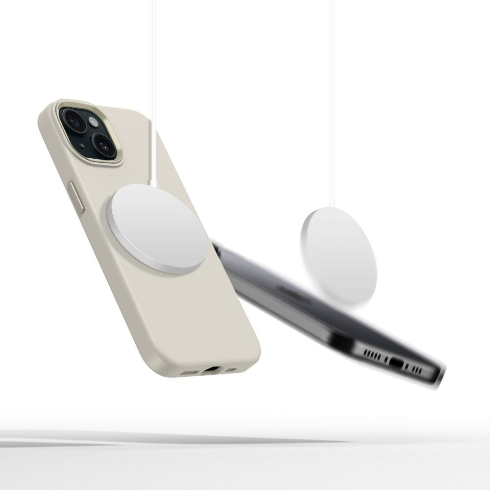 Tech - Protect iPhone 15 Silicone Pure Θήκη Σιλικόνης TPU με MagSafe - Cosmic Latte