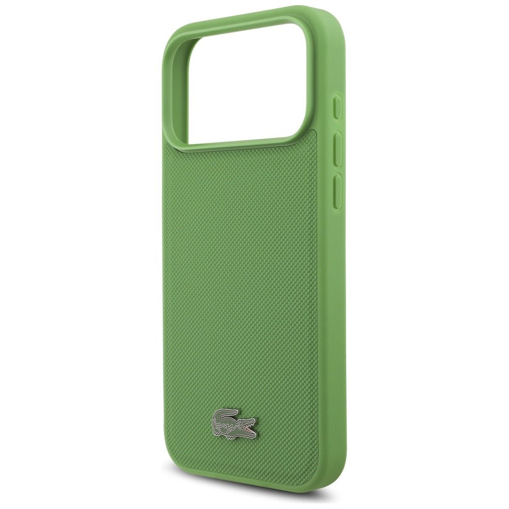 Lacoste iPhone 17 Pro Max - Petit Pique Lacquer Logo MagSafe - Σκληρή Θήκη με Πλαίσιο Σιλικόνης - Estragon