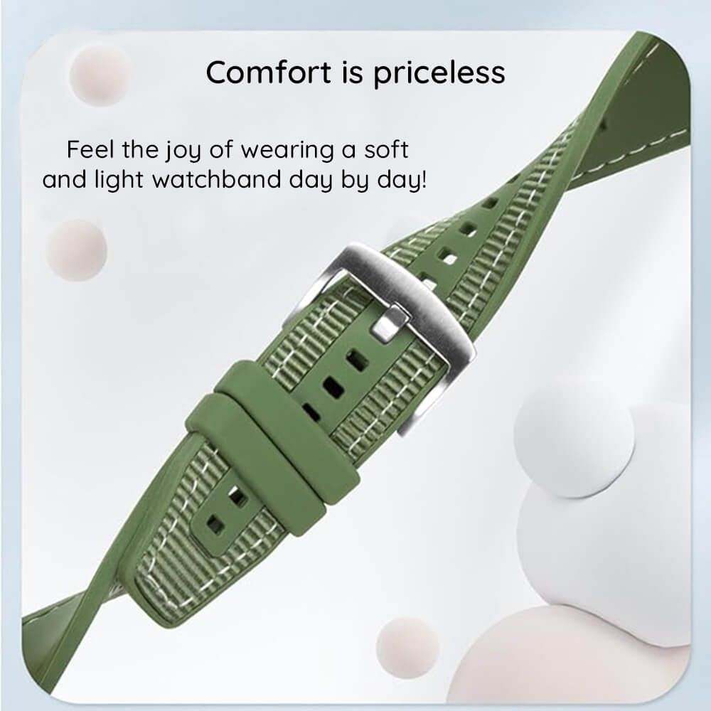 Techsuit Λουράκι Apple Watch 4/5/6/7/8/9/10/11 - SE (1/2/3) - ULTRA (1/2/3) - 44/45/46/49mm Watchband Σιλικόνης W051 - Green