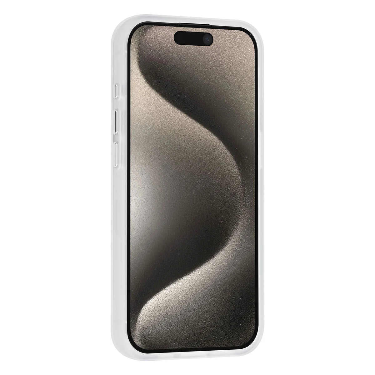 Tuniq iPhone 15 Pro - Σκληρή MagSafe Θήκη με Περιστρεφόμενο Δαχτυλίδι Συγκράτησης - Διάφανο / Λευκό