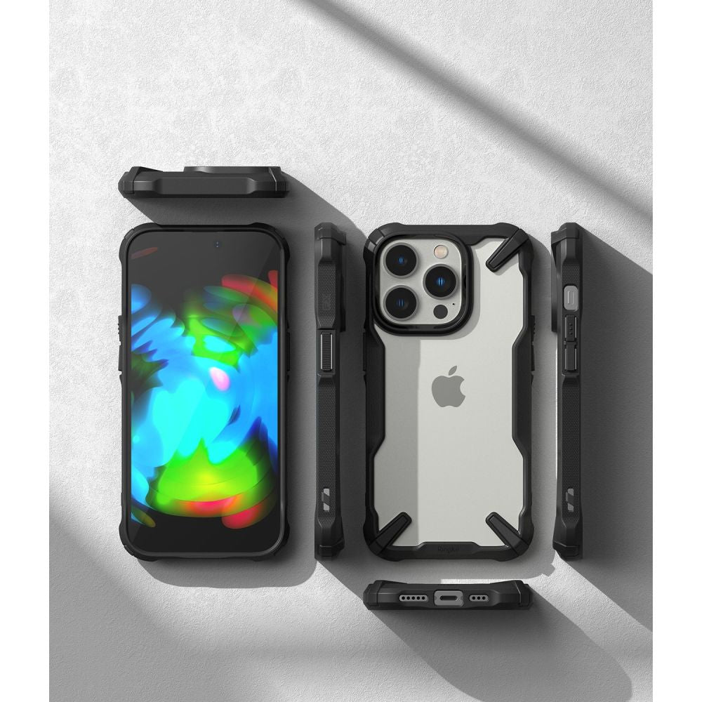 Ringke iPhone 14 Pro Max Fusion X Σκληρή Θήκη με Πλαίσιο Σιλικόνης - Black - Διάφανη