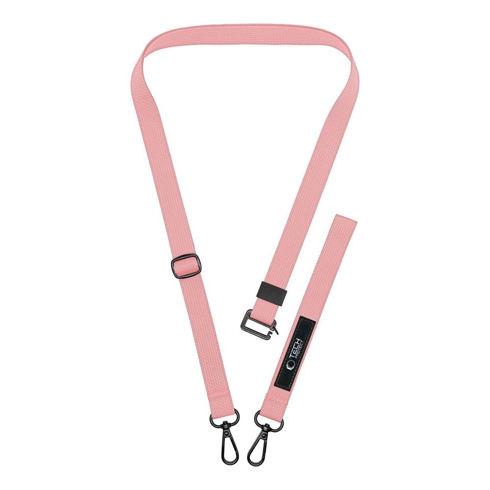 Tech - Protect C6S Rope CrossBody Strap - Universal Λουράκι για Θήκη Κινητού - Baby Pink