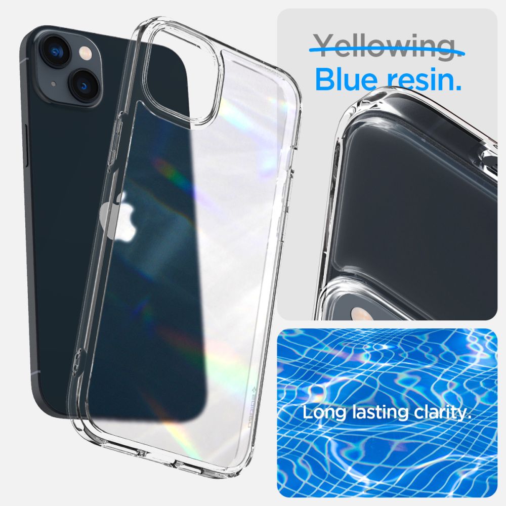 Spigen iPhone 14 Plus / iPhone 15 Plus Ultra Hybrid Σκληρή Θήκη με Πλαίσιο Σιλικόνης - Frost Clear
