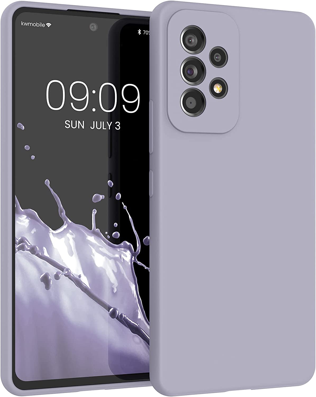 KW Samsung Galaxy A53 5G Θήκη Σιλικόνης Rubber TPU - Light Lavender - 57835.139