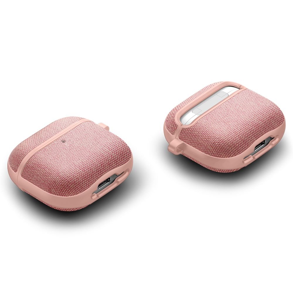 Spigen AirPods 4 Θήκη Urban Fit από Σιλικόνη και Ύφασμα - Rose Gold