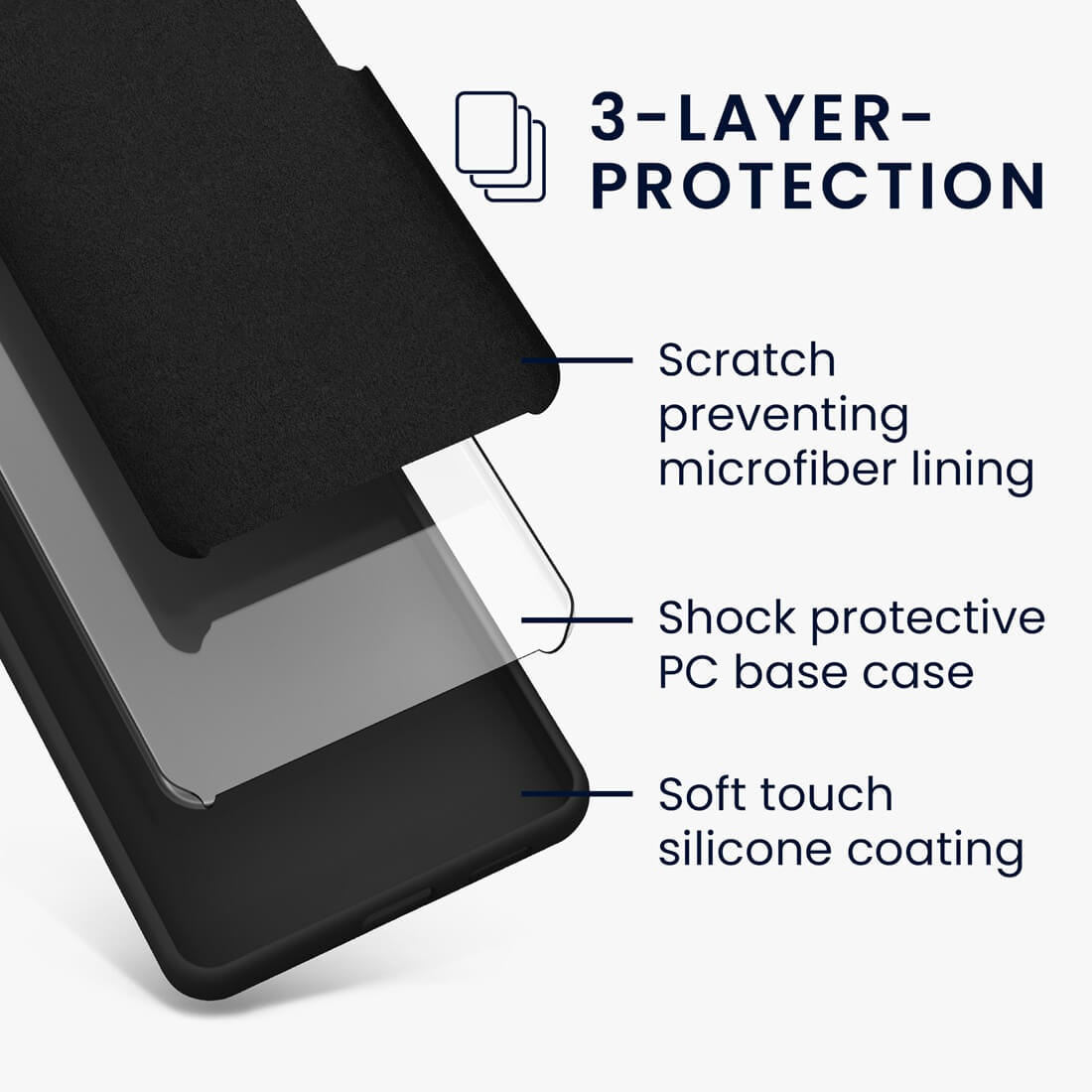 KW Samsung Galaxy A25 5G Θήκη Σιλικόνης Rubberized TPU - Black