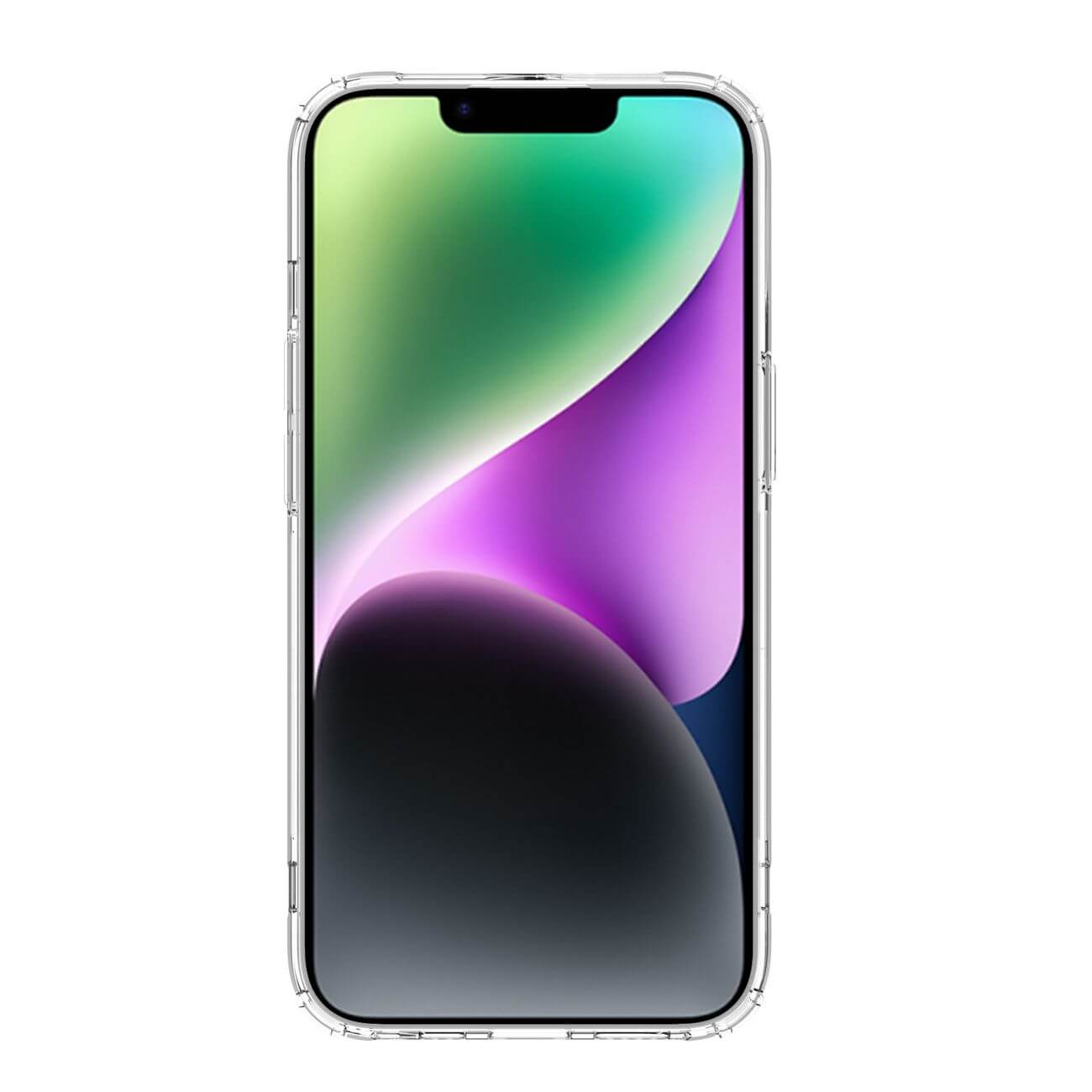 Nillkin iPhone 15 Nature Pro Magnetic - Σκληρή Θήκη με Πλαίσιο Σιλικόνης και MagSafe - Διάφανη / White