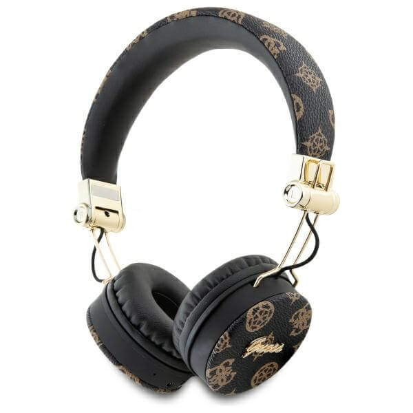 Guess Over - Ear Peony Script Round Shape - Ασύρματα Bluetooth Ακουστικά - Black