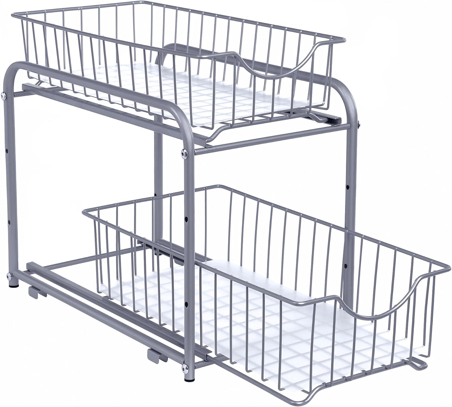 Songmics Μεταλλικό Ράφι Κουζίνας 2 Επιπέδων - Silver - KCS017E01V1