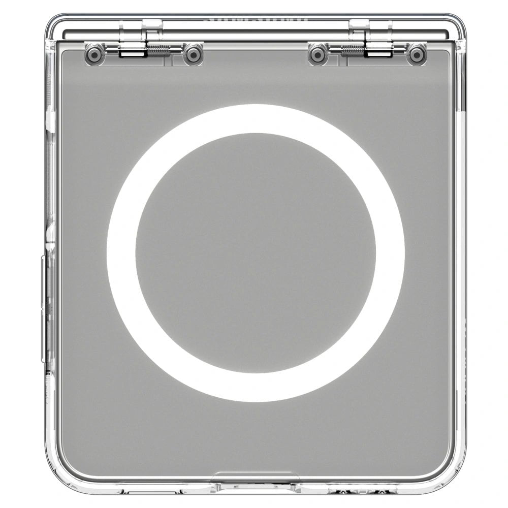 Spigen Samsung Galaxy Z Flip7 - Ultra Hybrid Pro Mag - Σκληρή Θήκη με Πλαίσιο Σιλικόνης με MagSafe - Clear / White