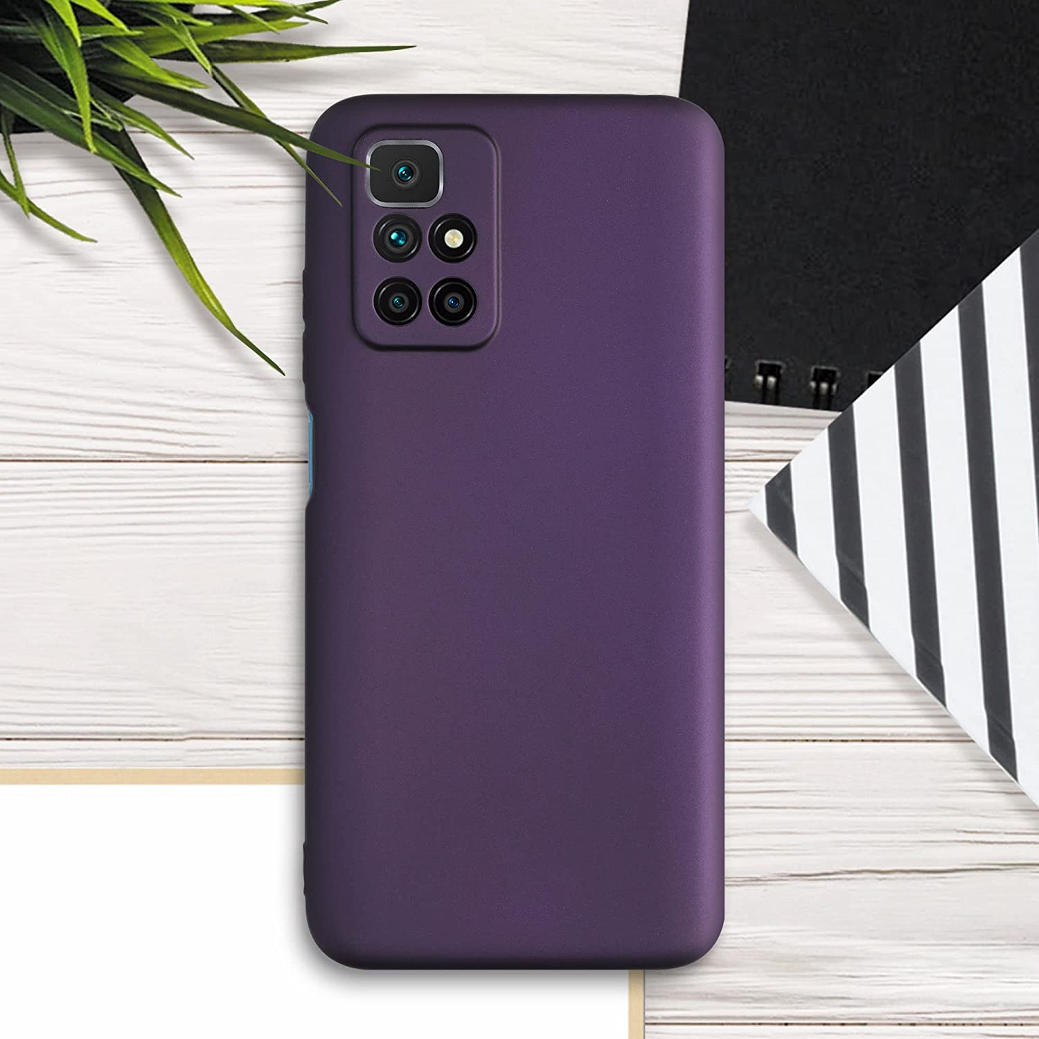 KW Xiaomi Redmi 10 Θήκη Σιλικόνης TPU - Metallic Blackberry - 56149.115