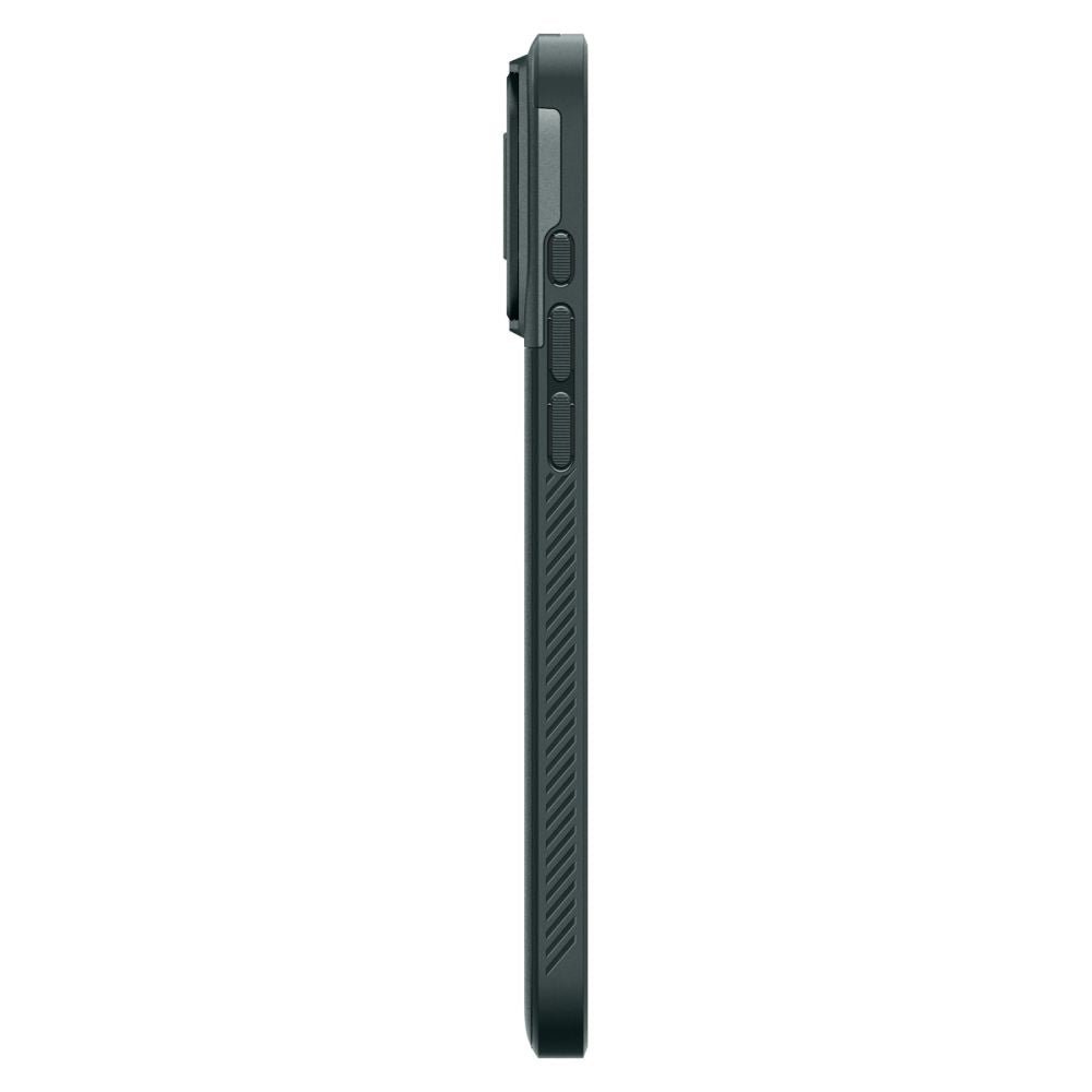 Spigen iPhone 16 Pro Max Optik Armor Mag Θήκη Σιλικόνης με Κάλυμμα για την Κάμερα και MagSafe - Abyss Green